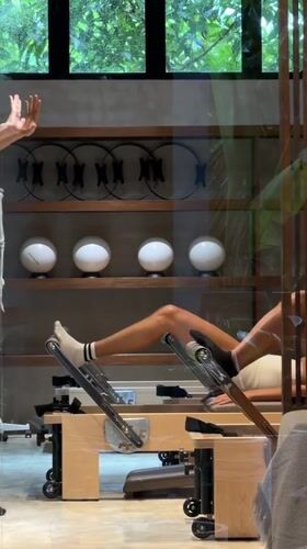 Morning Pilates sessions documented at General Luna wellness studio