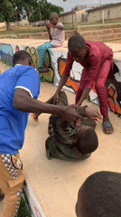 Children play basketball, perform stunts at Jos Nigeria recreation areas