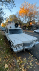 Ghostbusters Ecto-1 replica spotted parked in Martínez, Argentina