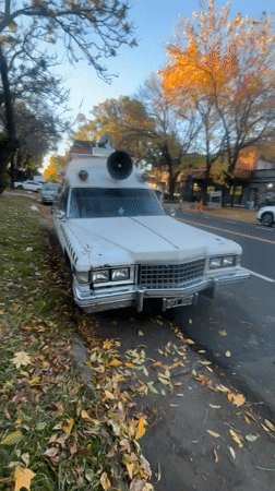 Ghostbusters Ecto-1 replica spotted parked in Martínez, Argentina