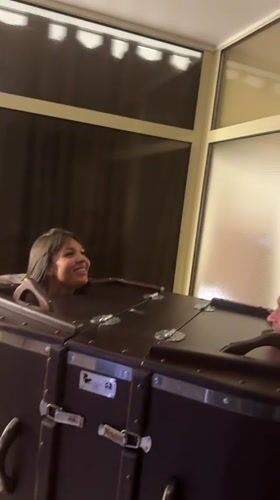 Couple Uses Barrel Saunas at Abakan Wellness Center