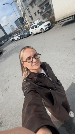Father and daughter make traditional dough rings in Turkish home