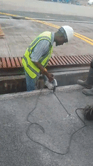 Airport maintenance work observed at Osubi Airport, Orerokpe Nigeria