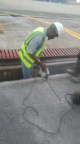 Airport maintenance work observed at Osubi Airport, Orerokpe Nigeria