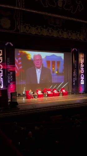 Black Sea Security Forum event held in Odesa auditorium
