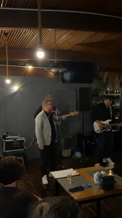Three-piece band performs live at Bar Montenegro restaurant