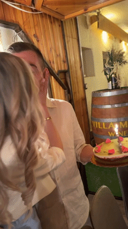 Birthday celebration at restaurant in Bistritsa, Bulgaria