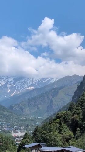 Morning scenes captured in Vashisht mountain village, India