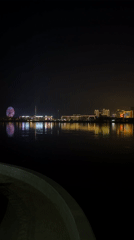 Nighttime scenes captured across Blagoveshchensk landmarks and waterfront