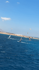 Water sports activity observed off Dahab Egypt coast