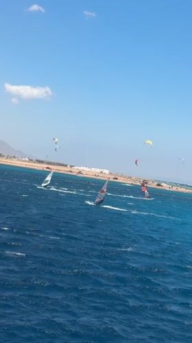 Water sports activity observed off Dahab Egypt coast