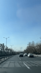 Morning highway traffic captured on video in Tehran
