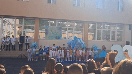 School vacation ceremony held in Gotse Delchev, Bulgaria