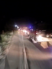Nighttime traffic recorded by motorcyclists in Lhokseumawe, Indonesia