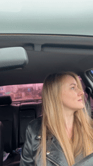 Blonde woman spotted in car and office in Chaikovsky