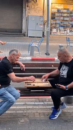 Casual afternoon moments captured across Tel Aviv parks and sidewalks