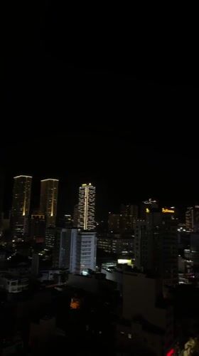 Nighttime skyline views captured in Nha Trang Ward, Vietnam