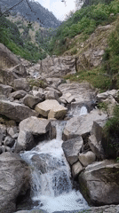 Mountain streams and waterfalls documented near Haini, India
