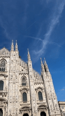 Milan Cathedral on a clear summer afternoon