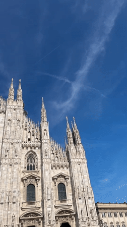 Milan Cathedral on a clear summer afternoon
