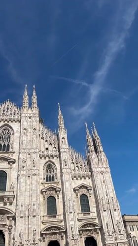 Milan Cathedral on a clear summer afternoon