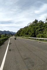 Rural traffic and landscape documented in Meunasahmesjid, Indonesia
