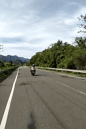 Rural traffic and landscape documented in Meunasahmesjid, Indonesia