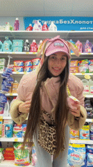 Woman shops across Saint Petersburg stores, feeds pigeons