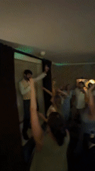 Lively indoor gathering with mic in hand, Cotswolds