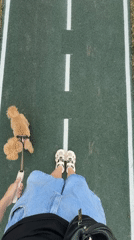 Dog walk and selfies at an Izhevsk recreational track