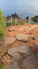 Coastal pathway and 30-year-old love lock documented in Funchal