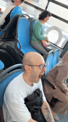 Passenger films selfie video on public transport in Khimki