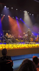 Orchestra performs candlelit concert in Netanya, Israel