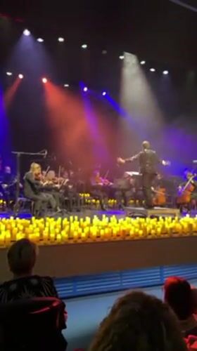 Orchestra performs candlelit concert in Netanya, Israel