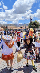 Traditional cultural celebration and religious procession draws crowds in Cusco