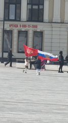 Dmitrov residents go about daily life near WWII memorials