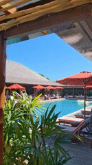 Morning scenes captured at Kuta Selatan resort facility