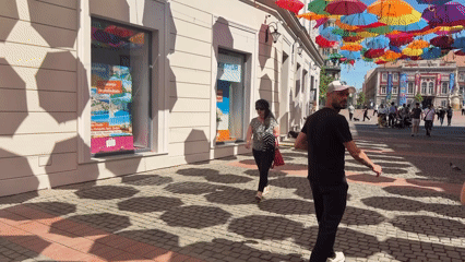 Morning scenes of daily life in Timișoara, Romania