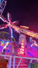 Night carnival ride lights up Luxembourg City festival