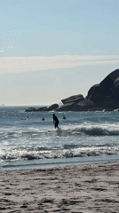 Afternoon beach life captured at Hout Bay, South Africa