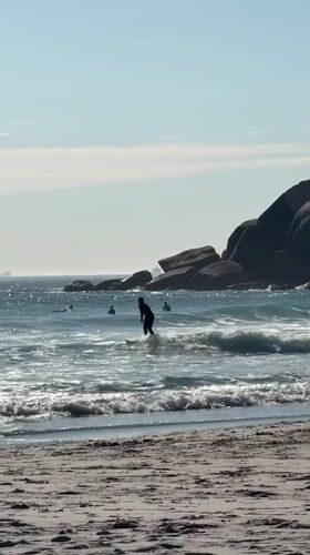 Afternoon beach life captured at Hout Bay, South Africa