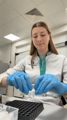 Lab technician conducts routine testing procedures in Moscow facility