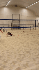 Indoor beach volleyball game observed in Saint Petersburg