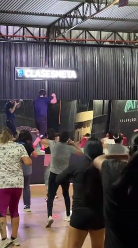 Early morning fitness class held in Arica gym