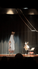 Circus-theater performance blending aerial acts and live music in Barcelona