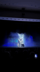 Dance performance with dramatic lighting captivates Plovdiv audience