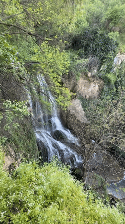Waterfall filmed in green forest near Letnitsa, Bulgaria