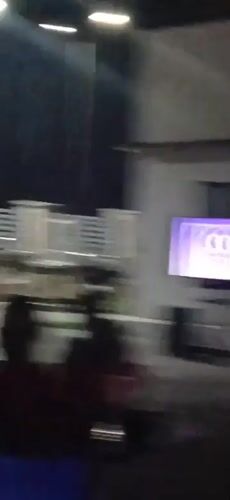 Nighttime football viewing gathering draws crowds in Guzape, Nigeria