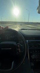Driver captured at wheel of SUV in Solontsy, Russia