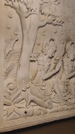 Nighttime Documentation of Stone Carvings and Pathways in Ubud